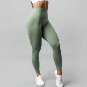 Alphalete Halo High Waist Leggings In Sage Green Size XS